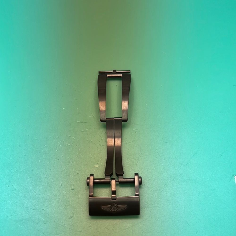 Breitling 20mm deployment buckle in blacksteel